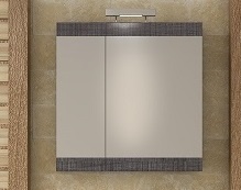 Горен огледален шкаф Magnolia 55 Dark Grey