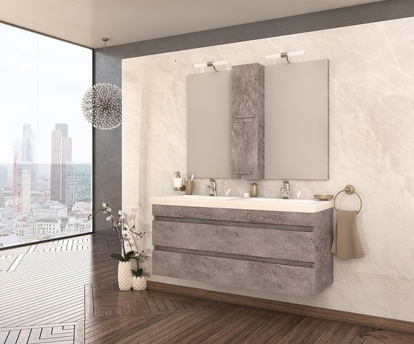 МДФ комплект за баня Luxus 120 Granite