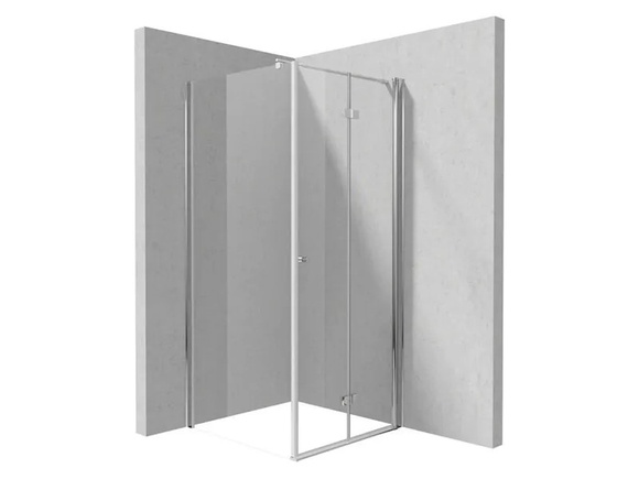 Елегантна душ кабина Kerria Plus Chrome с отваряема врата 90см