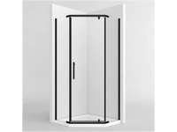 Елегантна петоъгълна душ кабина Black matt SW190C