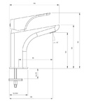 Ниска батерия за умивалник Hiacynt Chrome (1)