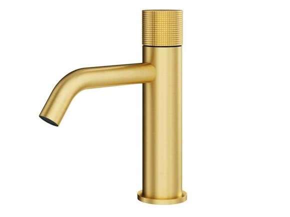 Елегантен смесител за мивка Logica Shine Brushed Gold