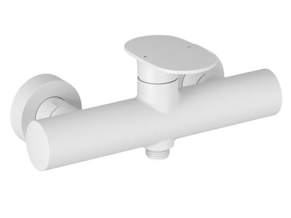 Модерен смесител за душ Spring White Matt