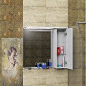 Горен шкаф за баня Мио 70x65x15см