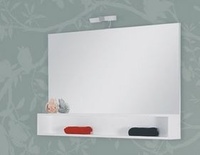 Горен шкаф за баня с огледало